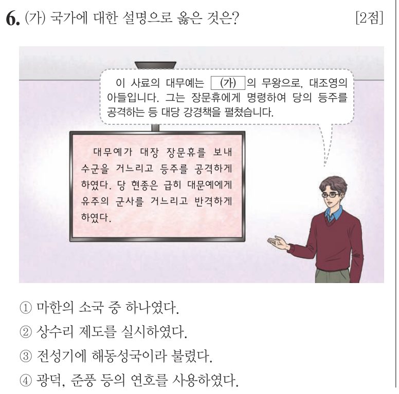 6번 문항: (가) 국가에 대한 설명으로 옳은 것은?