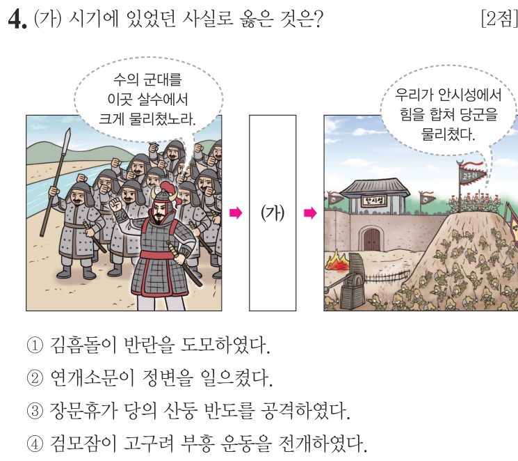 4번 문항: (가) 시기에 있었던 사실로 옳은 것은?