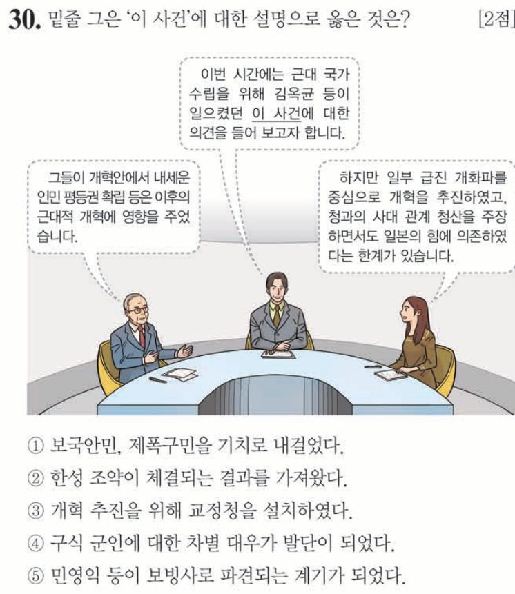 30번 문항: 밑줄 그은 ‘이 사건’에 대한 설명으로 옳은 것은?